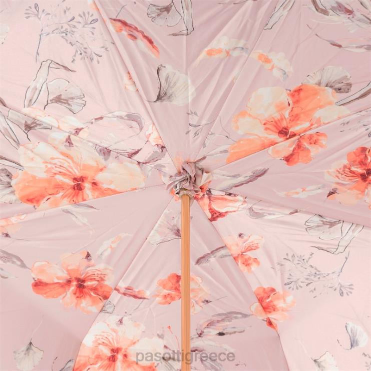 ομπρέλα | PASOTTI 189 5f211-8 s7 - ομπρέλα με ιβουάρ και ροζ άνθη 2N6B8339 γυναίκες